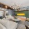 a community clubroom with fireplace 