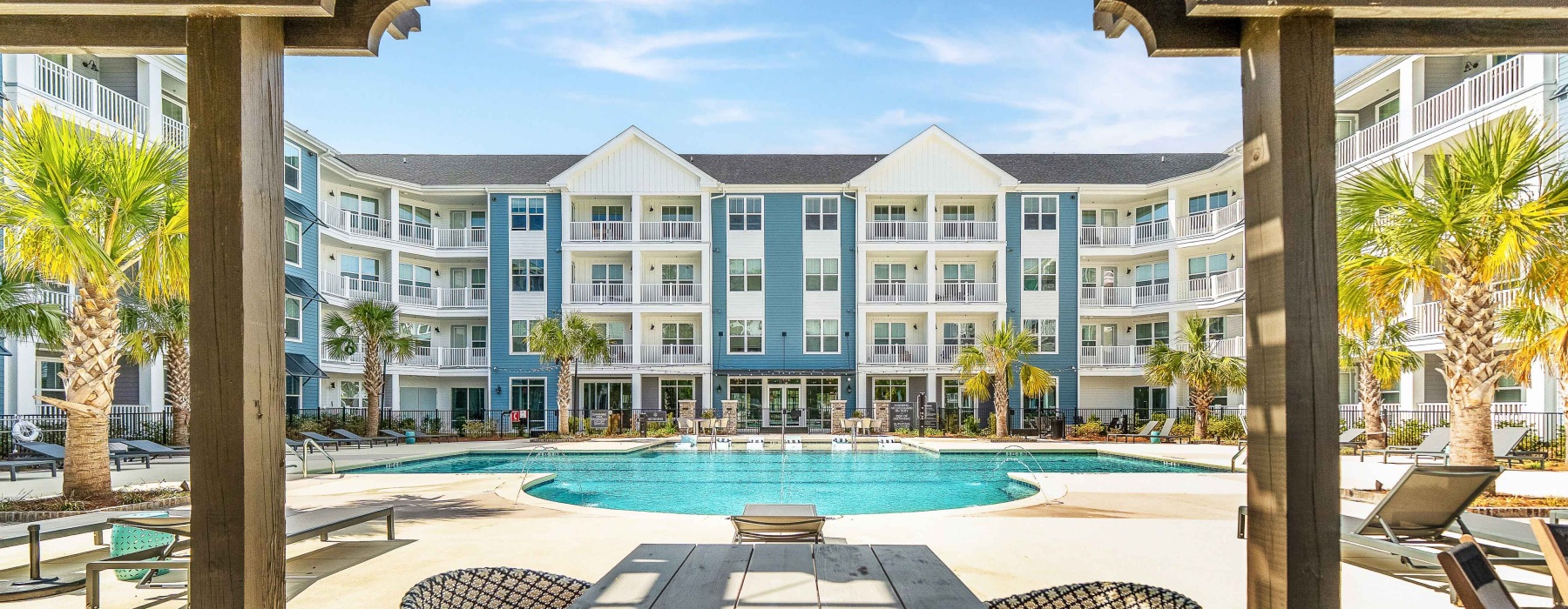 Exterior view of Populus Pooler new apartments in Pooler, GA