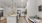a kitchen with white cabinets